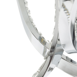 Swirl 3 Arm LED Semi Flush Ceiling Light - Chrome - thumbnail 6