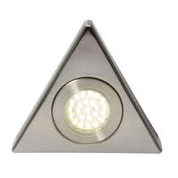 Scott Triangular Warm White LED Under Kitchen Cabinet Light - Satin Nickel - thumbnail 1