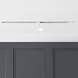 1 metre Track Light Kit with 1 Harlem Heads and LED Bulbs - White - thumbnail 2