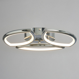 Pestell 3 Light LED Bathroom Flush Ceiling Light - Chrome - thumbnail 2
