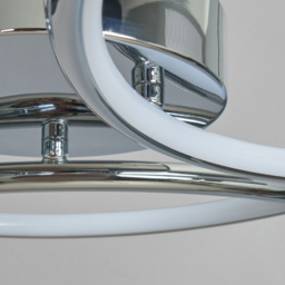 Pestell 3 Light LED Bathroom Flush Ceiling Light - Chrome - thumbnail 4
