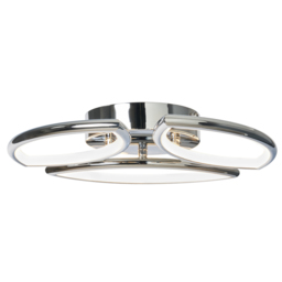 Pestell 3 Light LED Bathroom Flush Ceiling Light - Chrome - thumbnail 1