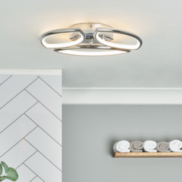 Pestell 3 Light LED Bathroom Flush Ceiling Light - Chrome - thumbnail 5