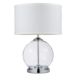 Rhonda Large Globe Table Lamp - Chrome - thumbnail 8