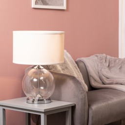 Rhonda Large Globe Table Lamp - Chrome - thumbnail 6