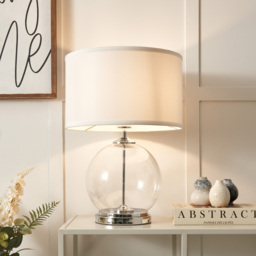 Rhonda Large Globe Table Lamp - Chrome - thumbnail 5