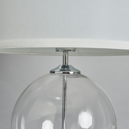 Rhonda Large Globe Table Lamp - Chrome - thumbnail 4