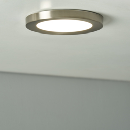Darly 12 Watt LED Flush Ceiling or Wall Light - Satin Nickel - thumbnail 4