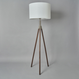 Colson Wooden Tripod Floor Lamp - Dark Brown - thumbnail 3