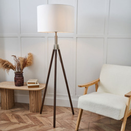 Colson Wooden Tripod Floor Lamp - Dark Brown - thumbnail 5