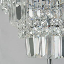 Prism Glass Floor Lamp - Chrome - thumbnail 4