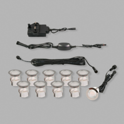 Pack of 10 Horus Smart 3cm RGB Recessed Deck Lighting Kit - Multicoloured - thumbnail 2