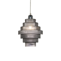 Louisa Glass Easy to Fit Pendant Shade - Smoke - thumbnail 1