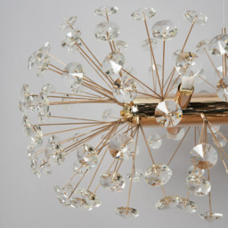 Visconte Scoppio de Stelle 10 Light Oblong Crystal Ceiling Pendant - Gold - thumbnail 4