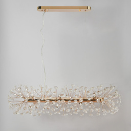 Visconte Scoppio de Stelle 10 Light Oblong Crystal Ceiling Pendant - Gold - thumbnail 3