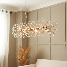 Visconte Scoppio de Stelle 10 Light Oblong Crystal Ceiling Pendant - Gold - thumbnail 5