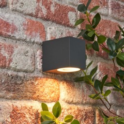 Richmond Outdoor 1 Light Square Modern Style Down Wall Light - Anthracite - thumbnail 5