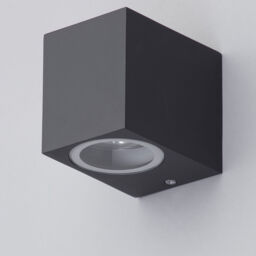 Richmond Outdoor 1 Light Square Modern Style Down Wall Light - Anthracite - thumbnail 3