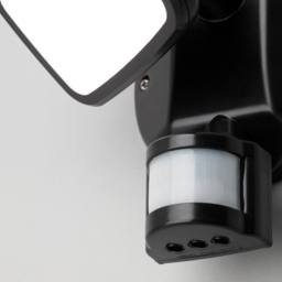 Alma Single 10 Watt LED Outdoor Flood Light with PIR Sensor - Black - thumbnail 4