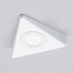 Buxton Kitchen 1.5 Watt LED Triangular Under Cabinet Light with Frosted Shade - White - thumbnail 2