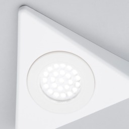 Buxton Kitchen 1.5 Watt LED Triangular Under Cabinet Light with Frosted Shade - White - thumbnail 4