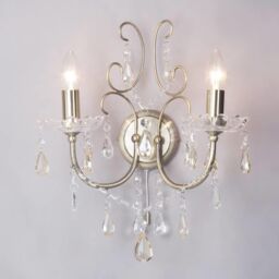 Madonna 2 Arm Wall Light - Antique Brass - thumbnail 6