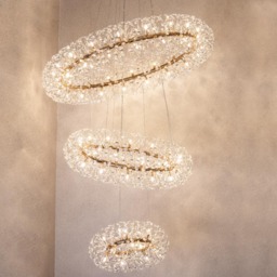 Visconte Scoppio de Stelle 74 Light 3 Tier Crystal Ceiling Pendant - Gold - thumbnail 2