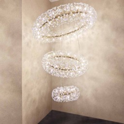 Visconte Scoppio de Stelle 74 Light 3 Tier Crystal Ceiling Pendant - Gold - thumbnail 4