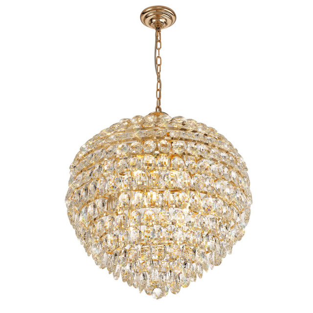 Visconte Maine 12 Light Ceiling Pendant - Gold - image 1