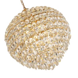 Visconte Maine 12 Light Ceiling Pendant - Gold - thumbnail 7