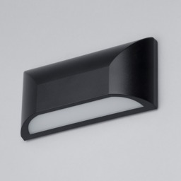 Truro Outdoor LED Rectangular Down Wall Light - Black - thumbnail 4