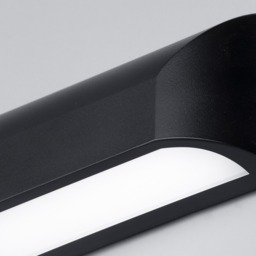 Truro Outdoor LED Rectangular Down Wall Light - Black - thumbnail 5