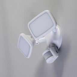 Alma Twin 20 Watt LED Outdoor Flood Light with PIR Sensor - White - thumbnail 3