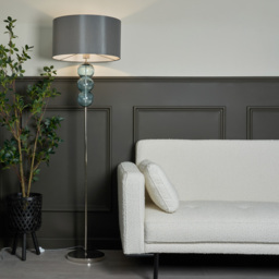 1 Light Ball Stack Floor Lamp with Grey Shade - Blue - thumbnail 7