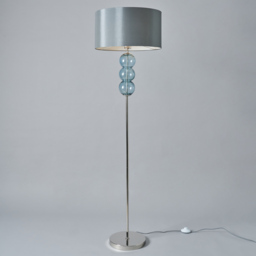 1 Light Ball Stack Floor Lamp with Grey Shade - Blue - thumbnail 2