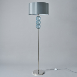 1 Light Ball Stack Floor Lamp with Grey Shade - Blue - thumbnail 3