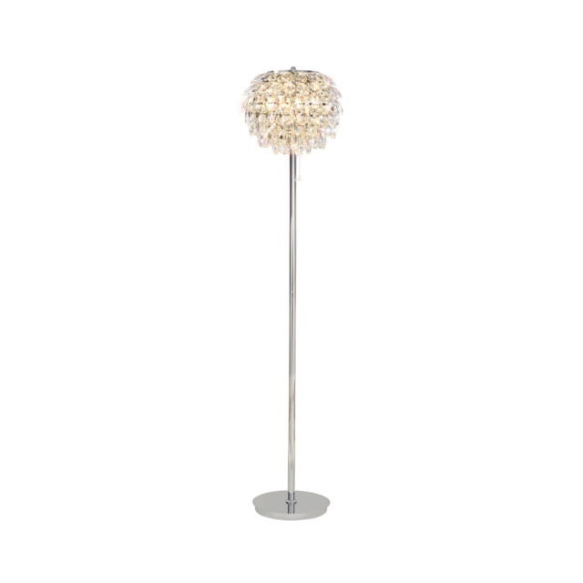 Visconte Maine 3 Light Floor Lamp - Chrome - image 1