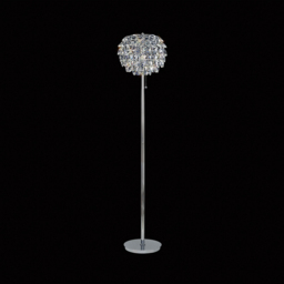 Visconte Maine 3 Light Floor Lamp - Chrome - thumbnail 3