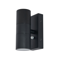 Kenn 2 Light Outdoor Up and Down Wall Light with Photocell - Black - thumbnail 5