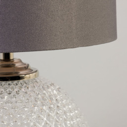 Lupita Small Glass Table Lamp - Clear - thumbnail 4