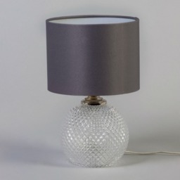Lupita Small Glass Table Lamp - Clear - thumbnail 3