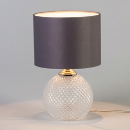 Lupita Small Glass Table Lamp - Clear - thumbnail 2