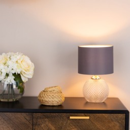 Lupita Small Glass Table Lamp - Clear - thumbnail 6