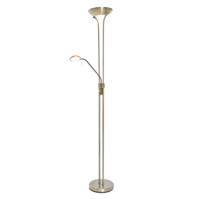 Mother & Child LED Floor Lamp - Antique Brass - image 1