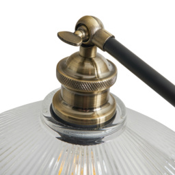 Zeke 1 Light Industrial Style Floor Lamp - Black - thumbnail 6