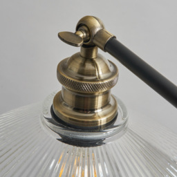 Zeke 1 Light Industrial Style Floor Lamp - Black - thumbnail 4