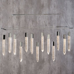 Visconte Krypto-Lampada 13 Light Bar Ceiling Pendant - Chrome - thumbnail 2