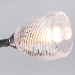 Catri 3 Light Bathroom Flush Ceiling Light - Chrome - thumbnail 4