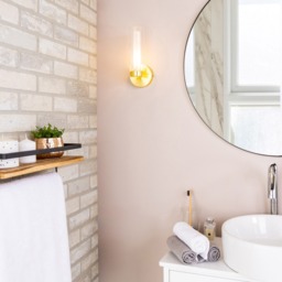 Agatha 1 Light Bathroom Wall Light - Satin Brass - thumbnail 5