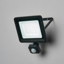 Fergus Outdoor 30 Watt LED Flood Light with PIR Sensor - Black - thumbnail 2